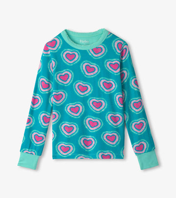 Hatley Glowing Hearts Bamboo Pajama Set
